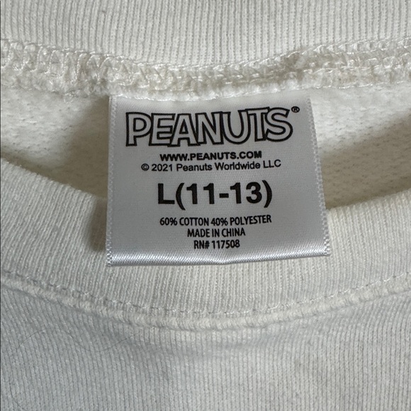Womens Peanuts Gang graphic print sweatshirt - Size L - Picture 2 of 3